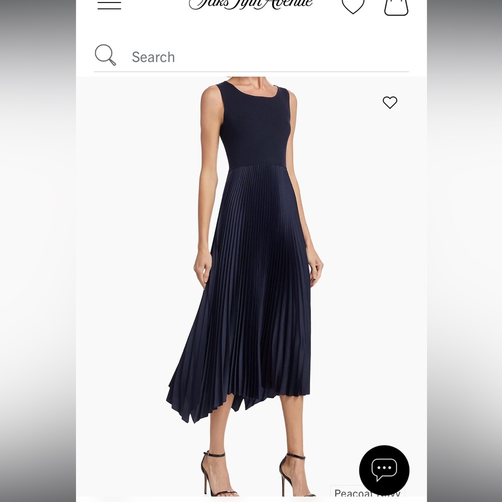 Elie Tahari The Mave Mixed Media Dress